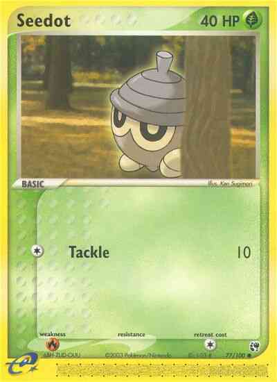 Seedot - 77/100 - Common [ex2-77] [Reverse Holo]