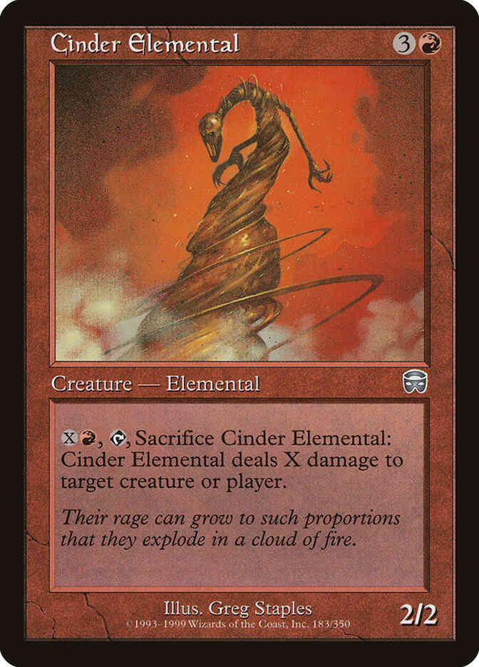 Cinder Elemental [183] [Mercadian Masques] [Non-Foil]