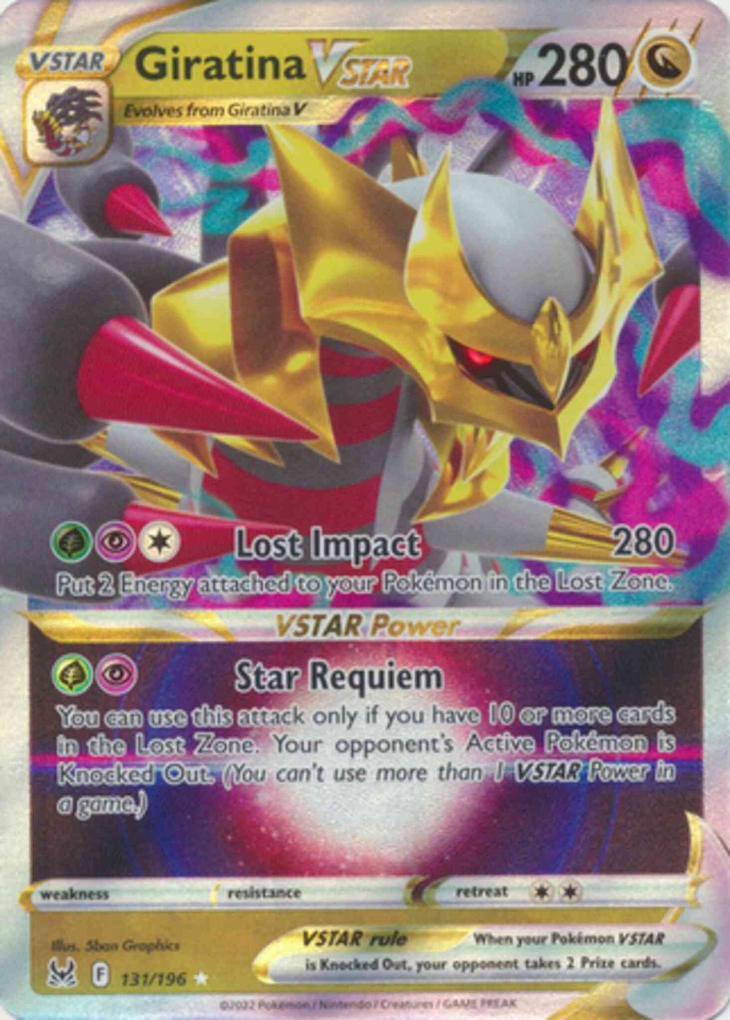 Giratina VSTAR - 131/196 - Rare Holo VSTAR [swsh11-131] [Ultra]