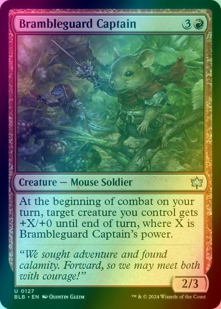 Brambleguard Captain [127] [Bloomburrow] [Foil]