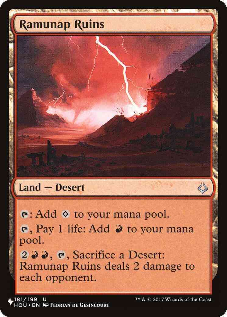 Ramunap Ruins [HOU-181] [The List] [Non-Foil]
