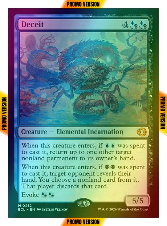 Deceit [212p] [Promo Pack] [Lorwyn Eclipsed: Promos] [Foil]