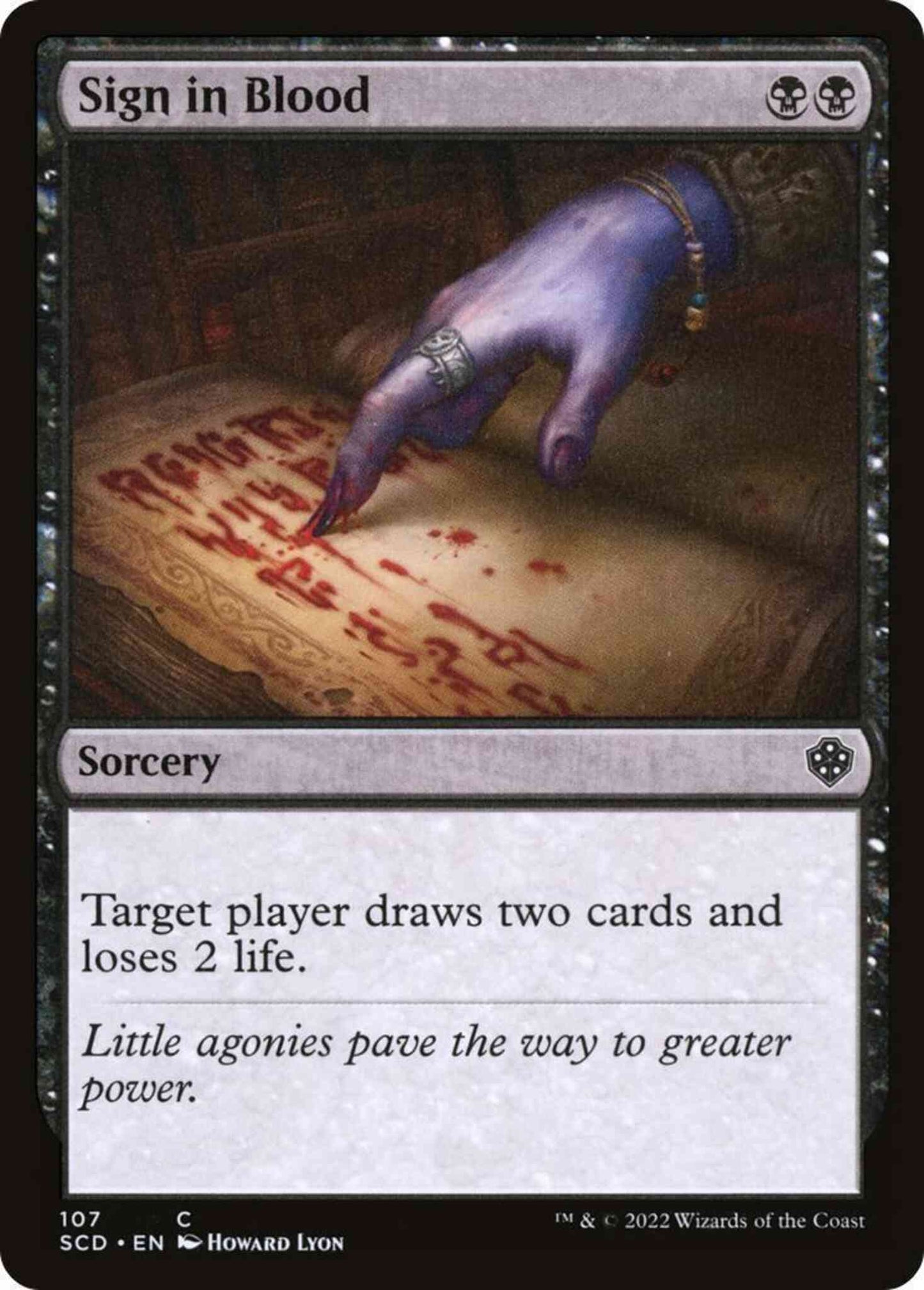 Sign in Blood [107] [Starter Commander Decks] [Non-Foil]