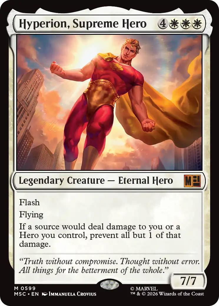 Hyperion, Supreme Hero [599] [Jumpstart] [Marvel Super Heroes: Commander] [Non-Foil]