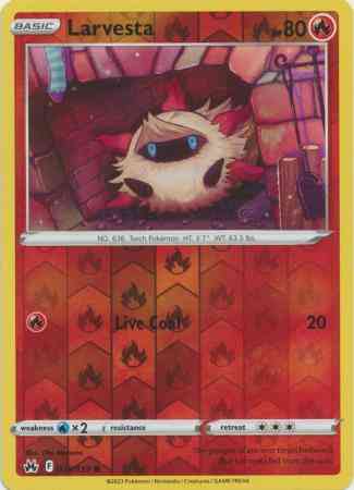 Larvesta - 024/159 - Common [swsh125-024] [Reverse Holo]
