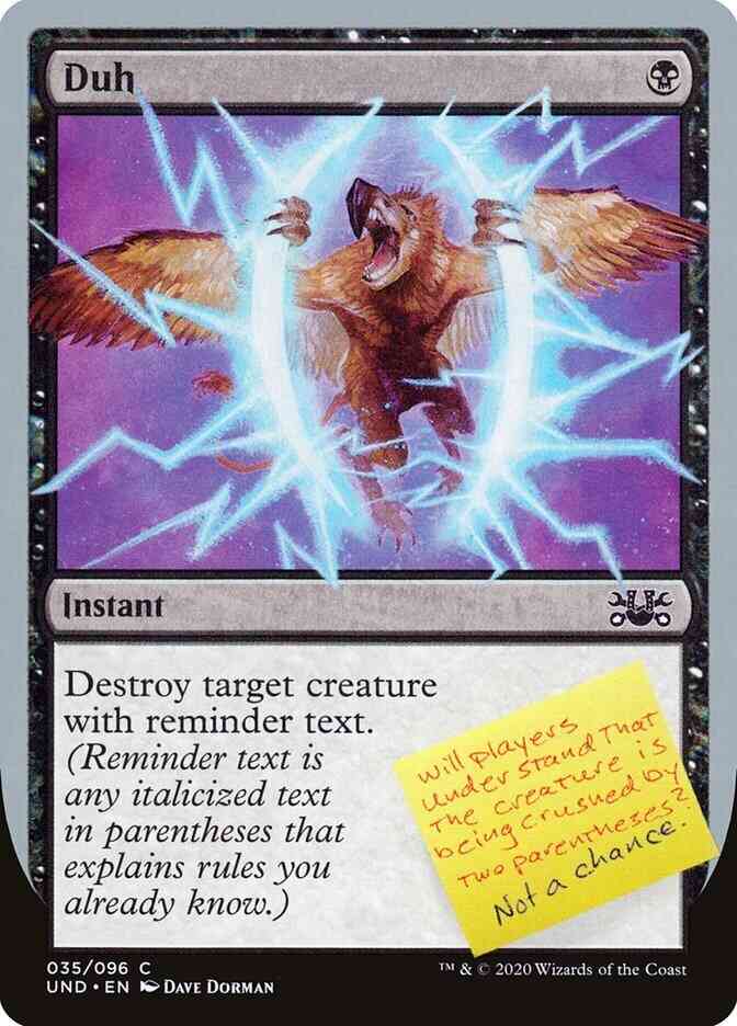 Duh [35] [Unsanctioned] [Non-Foil]