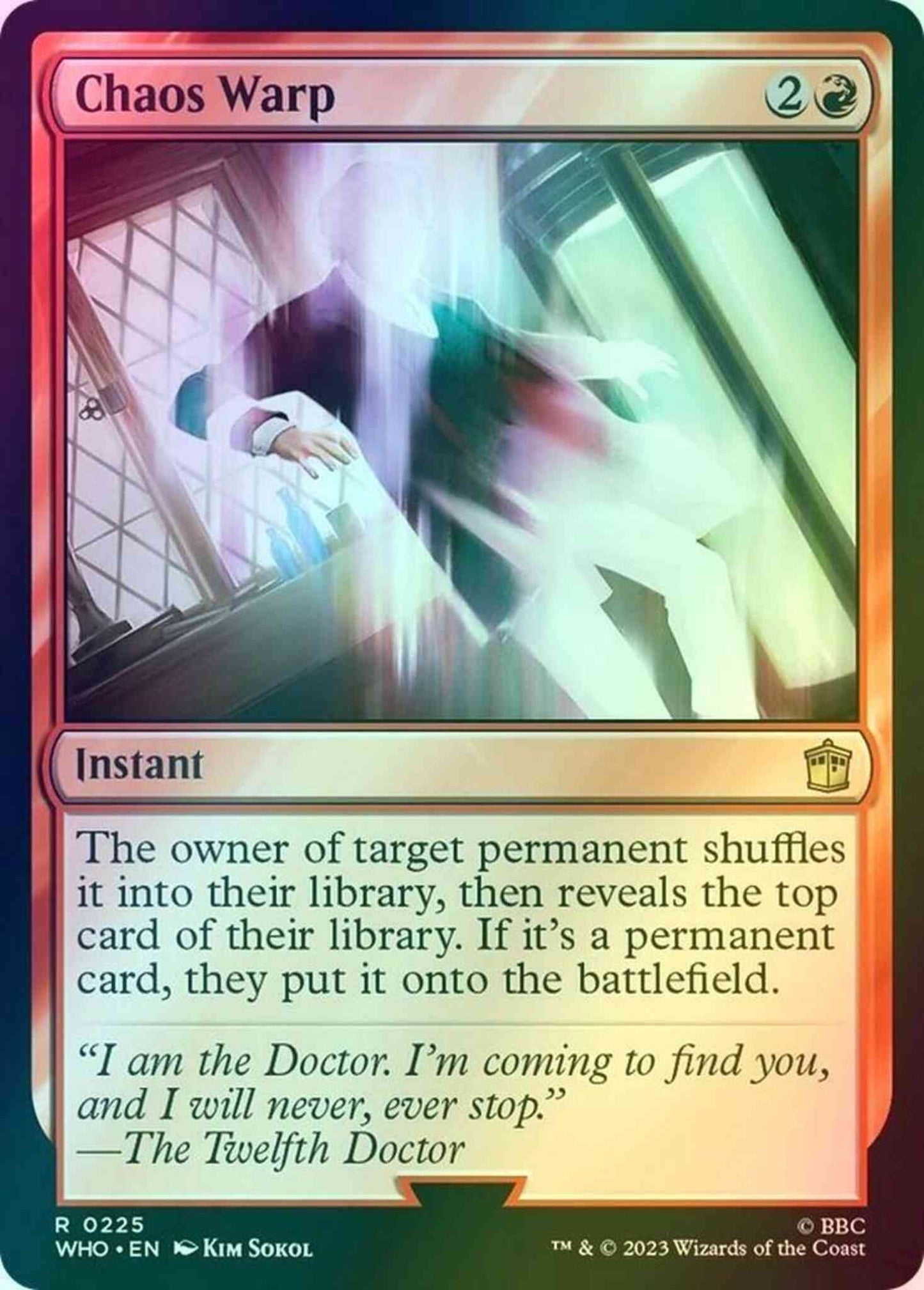 Chaos Warp [225] [Universes Beyond: Doctor Who] [Foil]