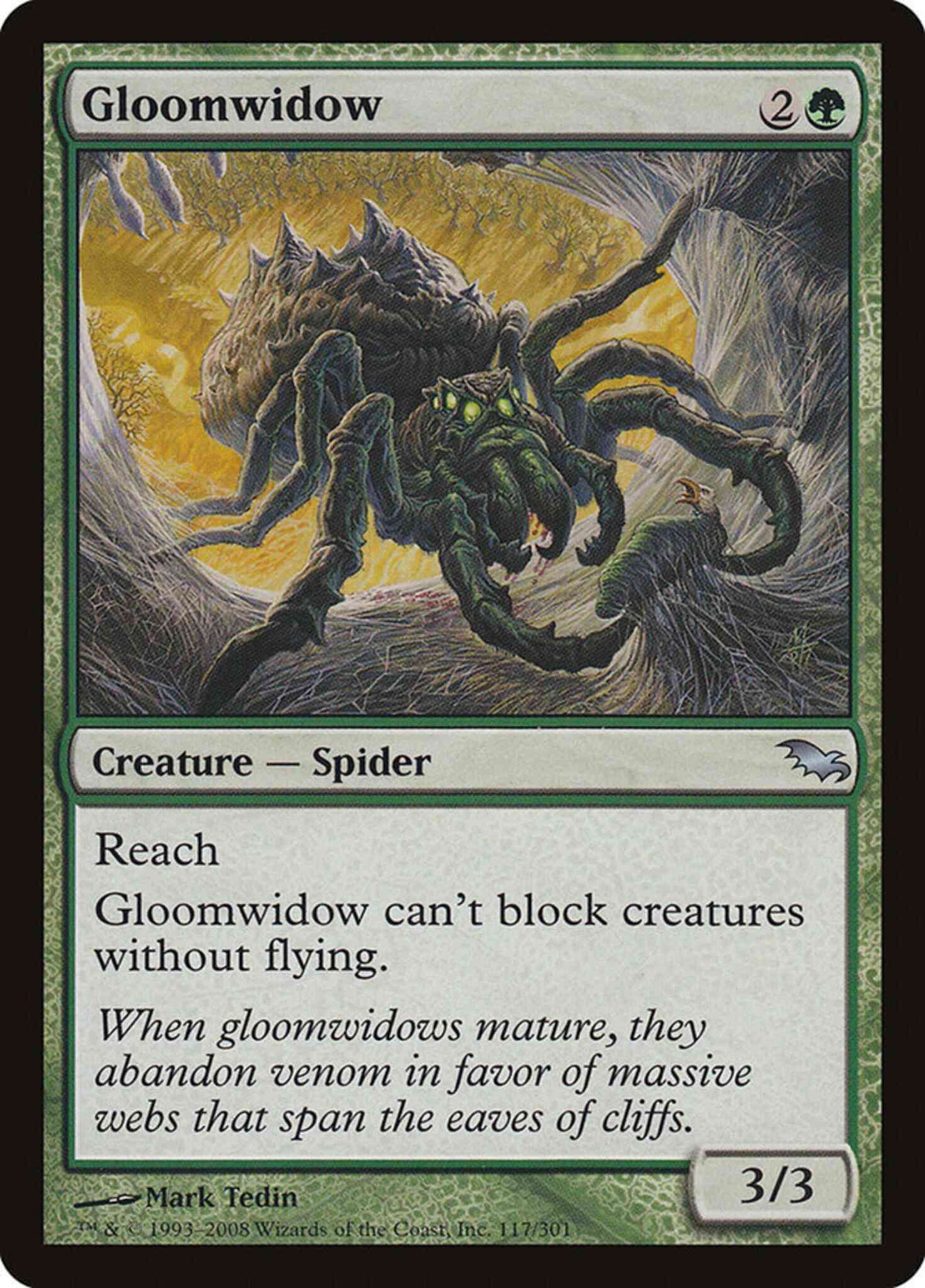 Gloomwidow [117] [Shadowmoor] [Non-Foil]