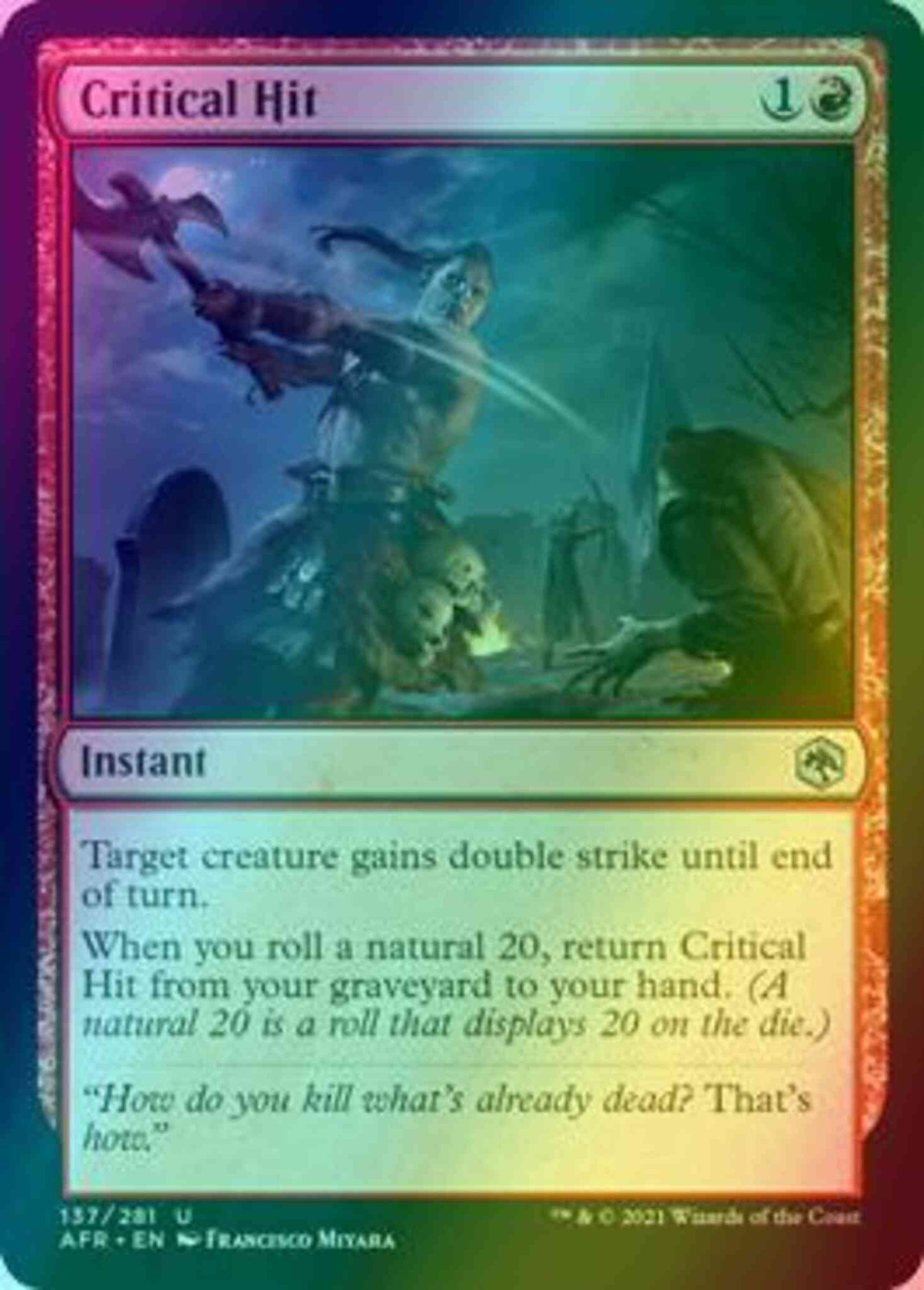 Critical Hit [137] [Adventures in the Forgotten Realms] [Foil]