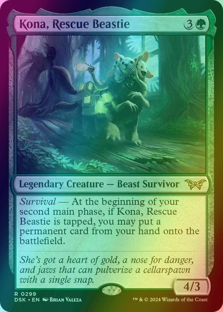 Kona, Rescue Beastie [299] [Lurking Evil] [Duskmourn: House of Horror] [Foil]