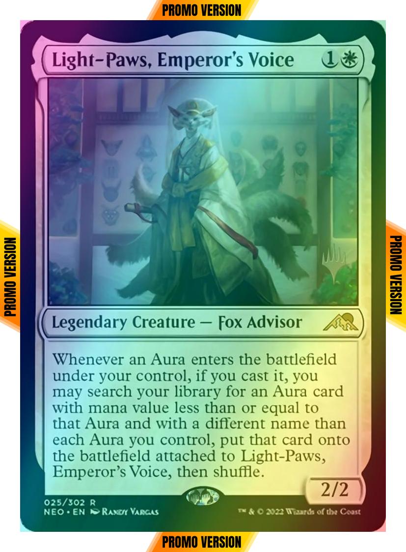 Light-Paws, Emperor's Voice [Promo Pack] [25p] [Kamigawa: Neon Dynasty: Promos] [Foil]