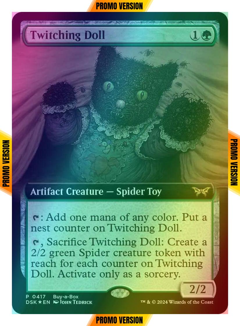 Twitching Doll [417] [Extended Art] [Buy a Box] [Duskmourn: House of Horror] [Foil]