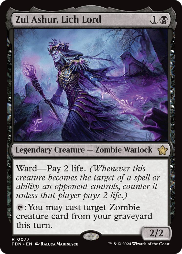 Zul Ashur, Lich Lord [77] [Foundations] [Non-Foil]