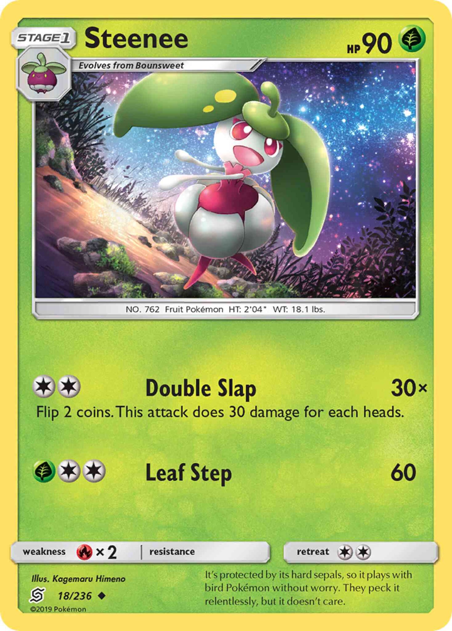 Steenee - 18/236 - Uncommon [sm11-18] [Reverse Holo]