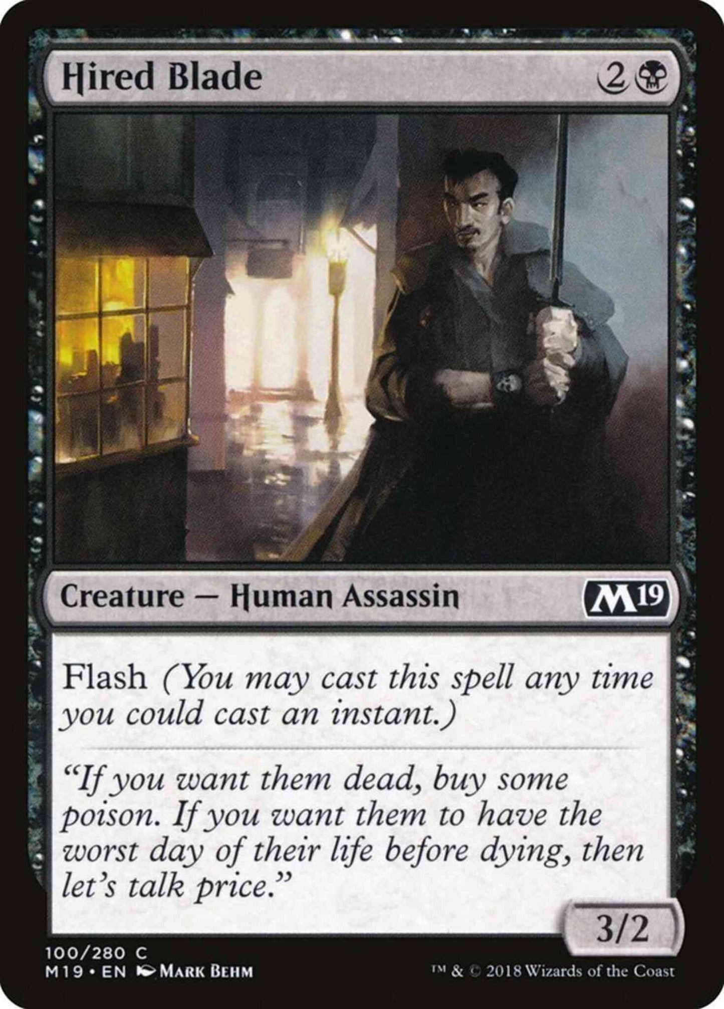 Hired Blade [100] [Core Set 2019] [Non-Foil]