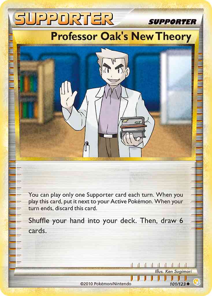 Professor Oak's New Theory - 101/123 - Uncommon [hgss1-101] [Non-Holo]