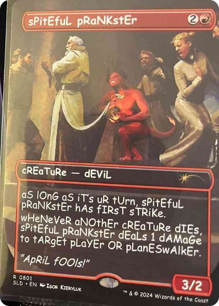Spiteful Prankster [0801] [Borderless] [Sans Mercy] [Secret Lair Drop] [Non-Foil]