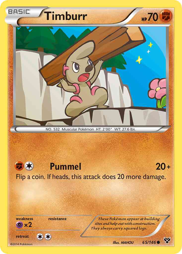 Timburr - 65/146 - Common [xy1-65] [Non-Holo]