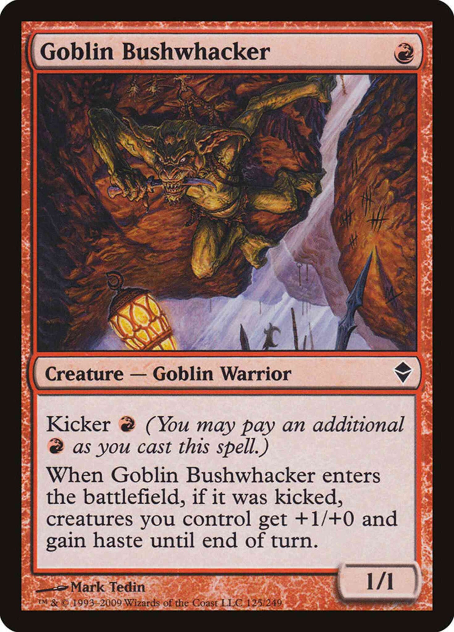 Goblin Bushwhacker [125] [Zendikar] [Non-Foil]