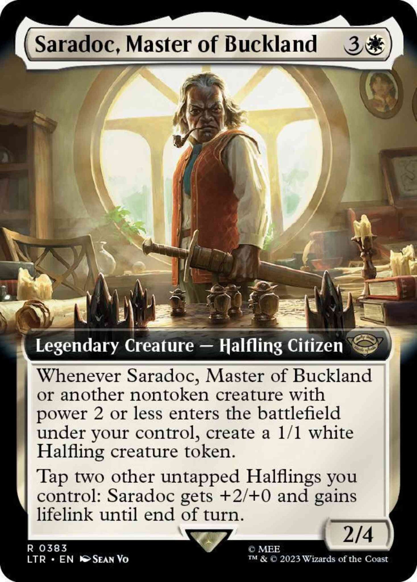 Saradoc, Master of Buckland [383] [Extended Art] [Jumpstart Exclusive] [The Lord of the Rings: Tales of Middle-earth] [Non-Foil]