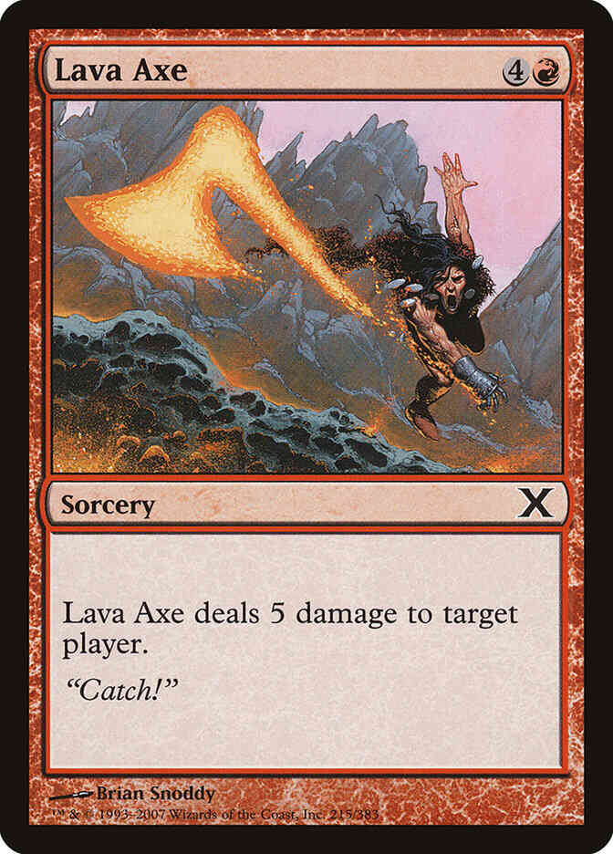 Lava Axe [215] [Tenth Edition] [Non-Foil]