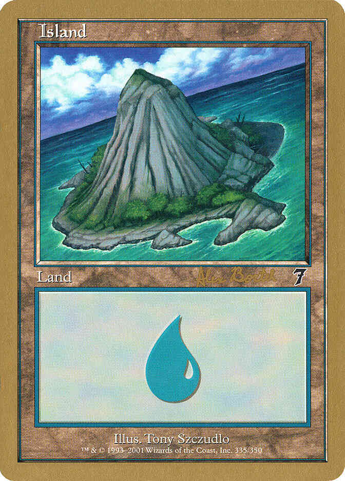 Island [ab335a] [Alex Borteh] [335] [7th Edition Set Symbol] [World Championship Decks 2001] [Non-Foil]