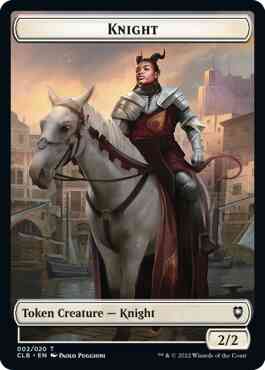 Knight Token [02] [Commander Legends: Battle for Baldur's Gate: Tokens] [Non-Foil]