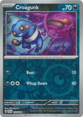 Croagunk - 130/198 - Common [sv01-130] [Reverse Holo]