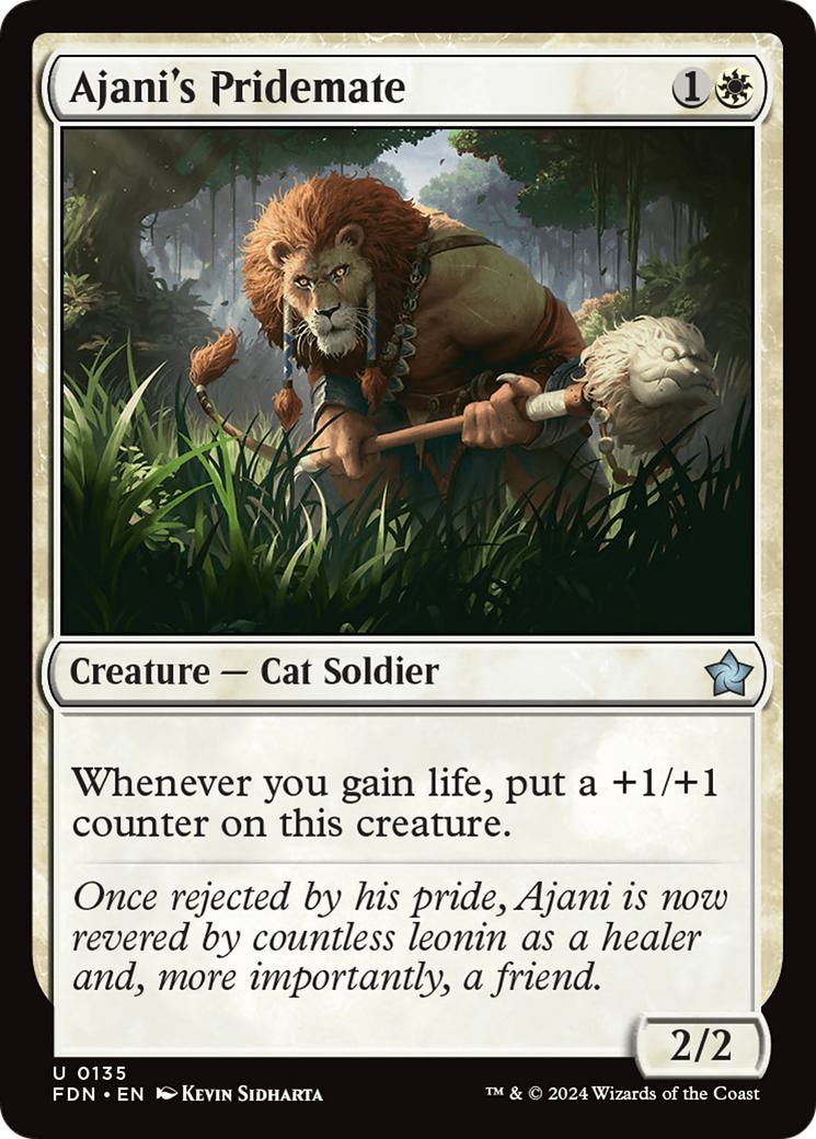 Ajani's Pridemate [135] [Foundations] [Non-Foil]