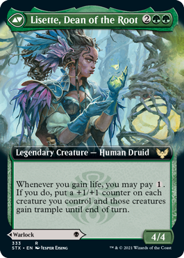 Valentin, Dean of the Vein // Lisette, Dean of the Root [333] [Extended Art] [Strixhaven: School of Mages] [Non-Foil]