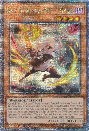 Sky Striker Ace - Raye - New Art - RA04-EN026 - Quarter Century Secret Rare - 1st Edition