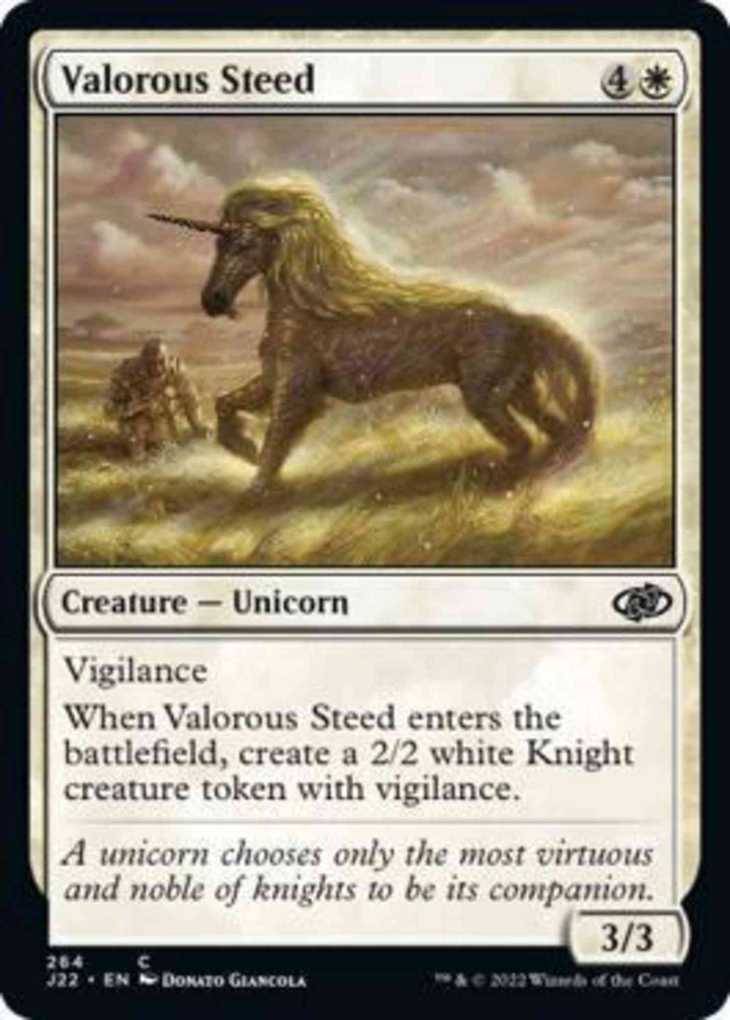 Valorous Steed [264] [Jumpstart 2022] [Non-Foil]