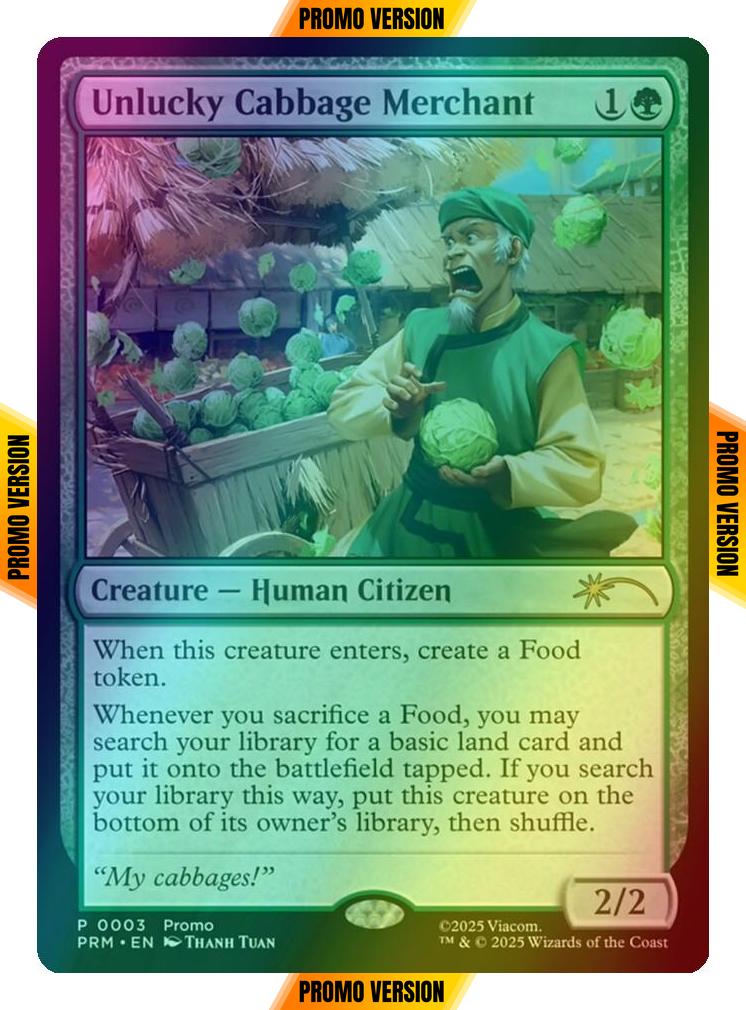 Unlucky Cabbage Merchant [15] [PRM-0003] [Wizards Play Network 2025] [Foil]