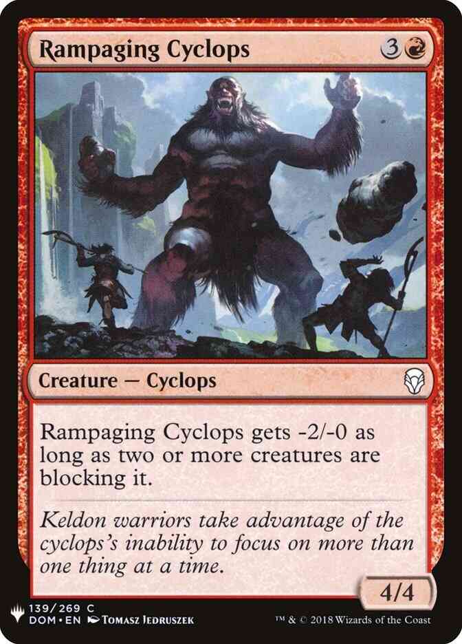 Rampaging Cyclops [DOM-139] [The List] [Non-Foil]