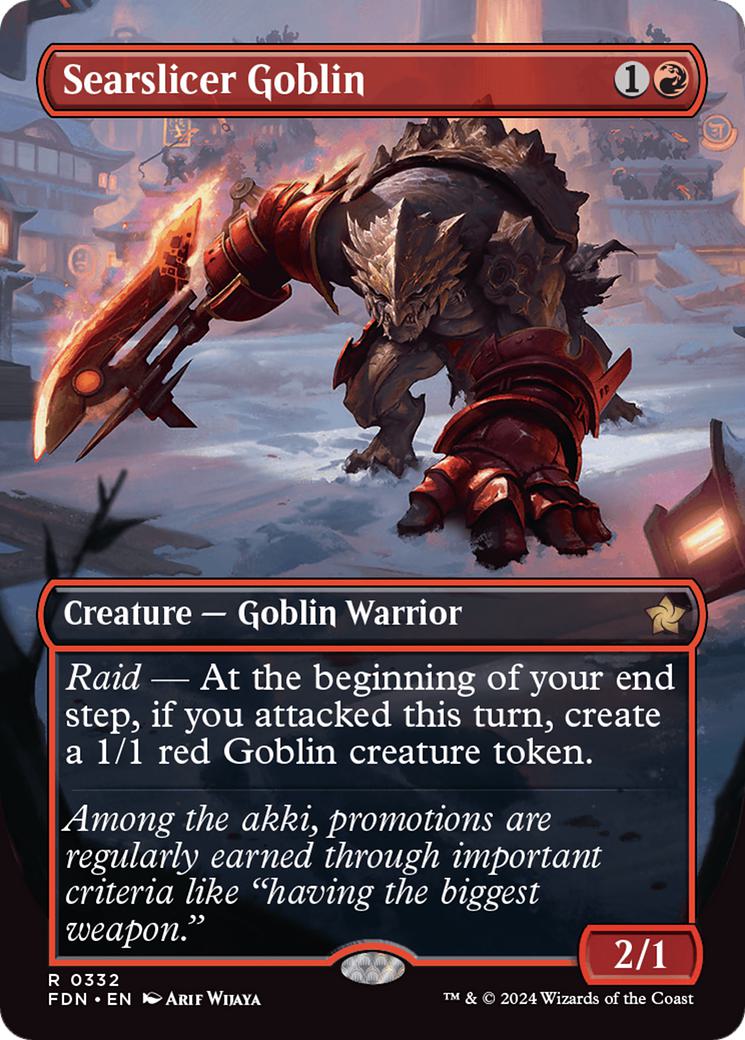 Searslicer Goblin [332] [Borderless] [Foundations] [Non-Foil]
