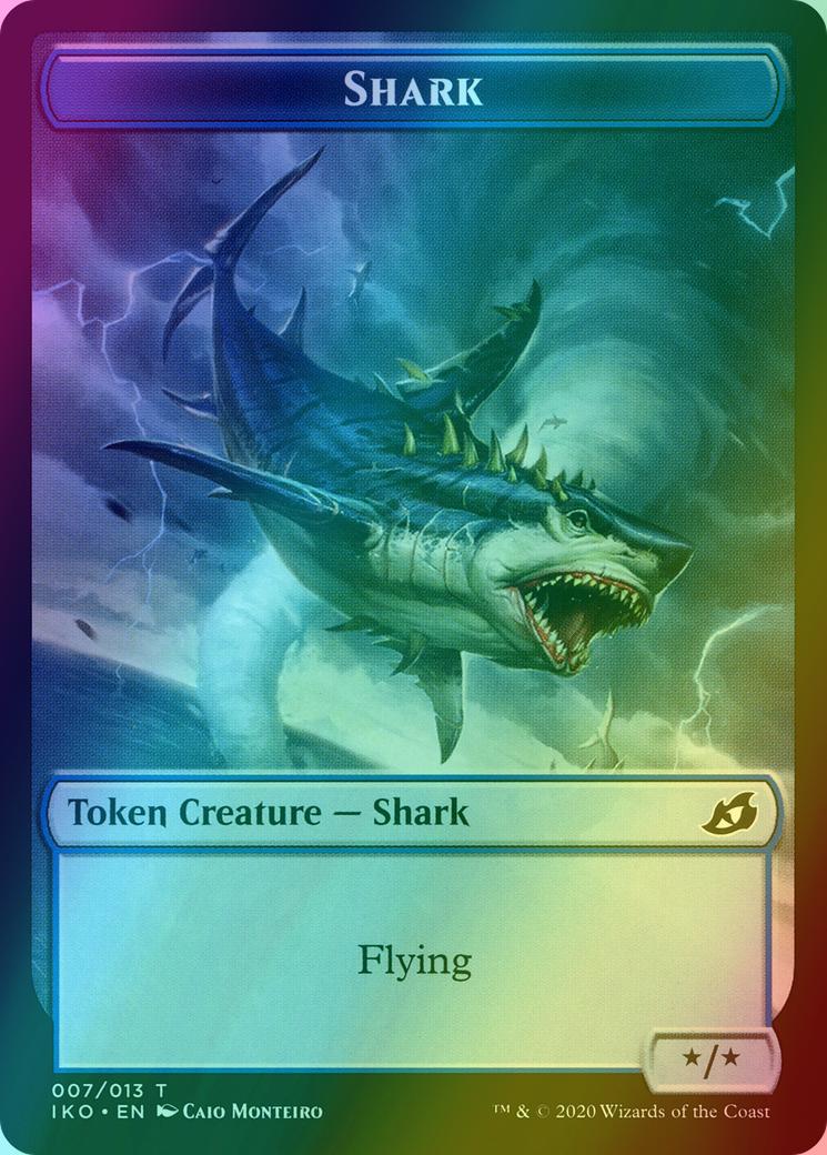 Human Soldier Token (05) // Shark Token (07) [Ikoria Lair of Behemoths Tokens] [Foil]