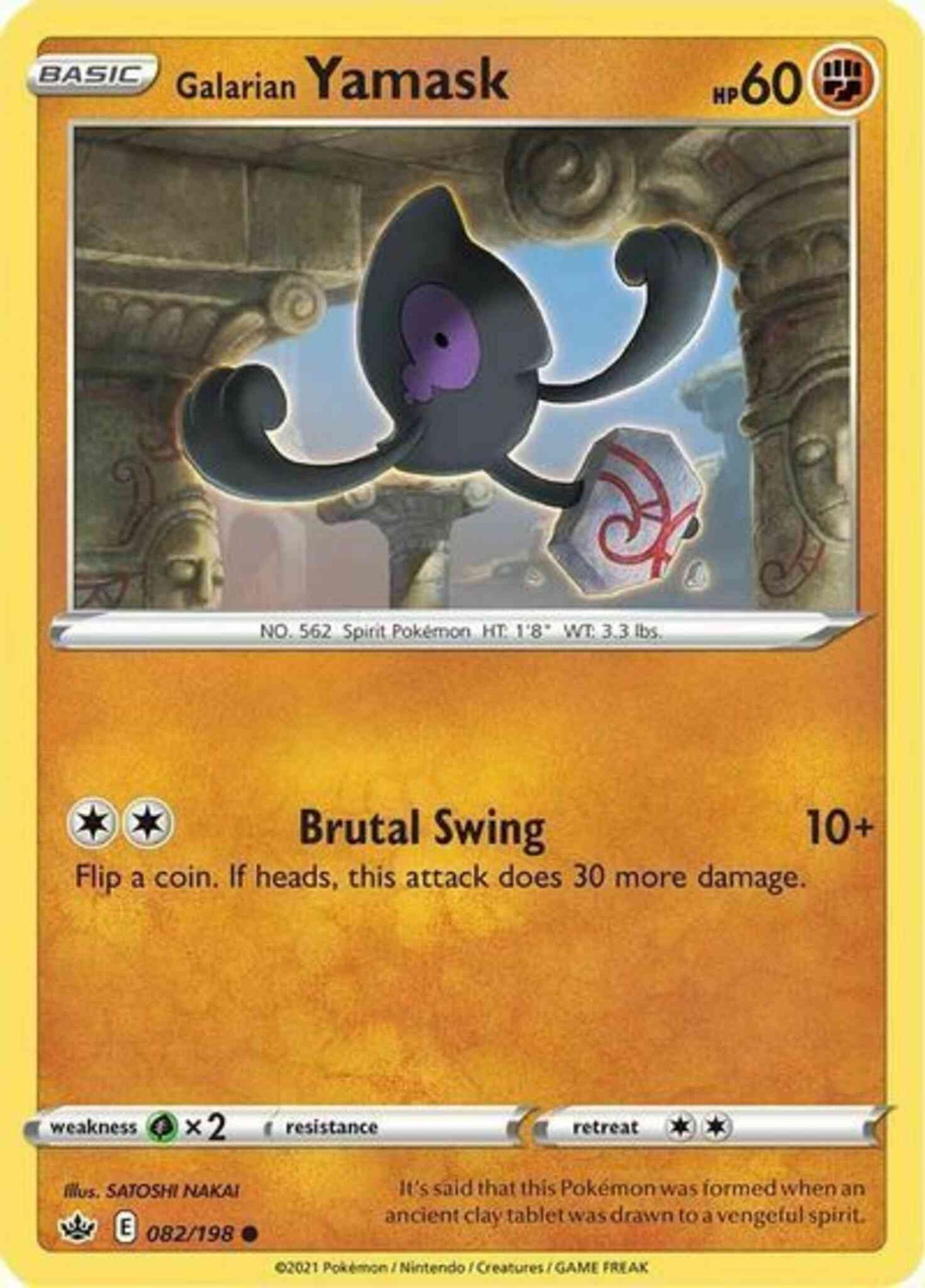 Galarian Yamask - 082/198 - Common [swsh6-082] [Non-Holo]