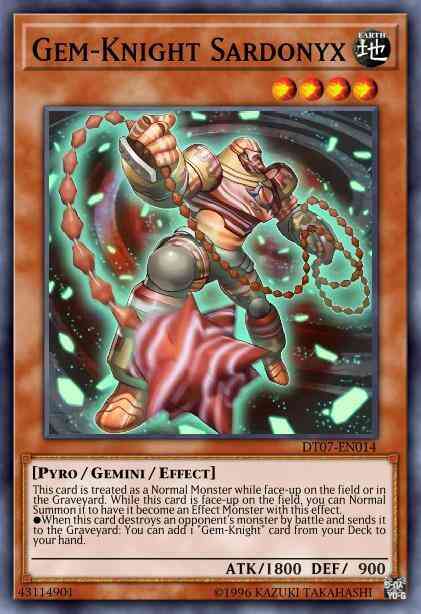 Gem-Knight Sardonyx - HA07-EN001 - Super Rare - Unlimited