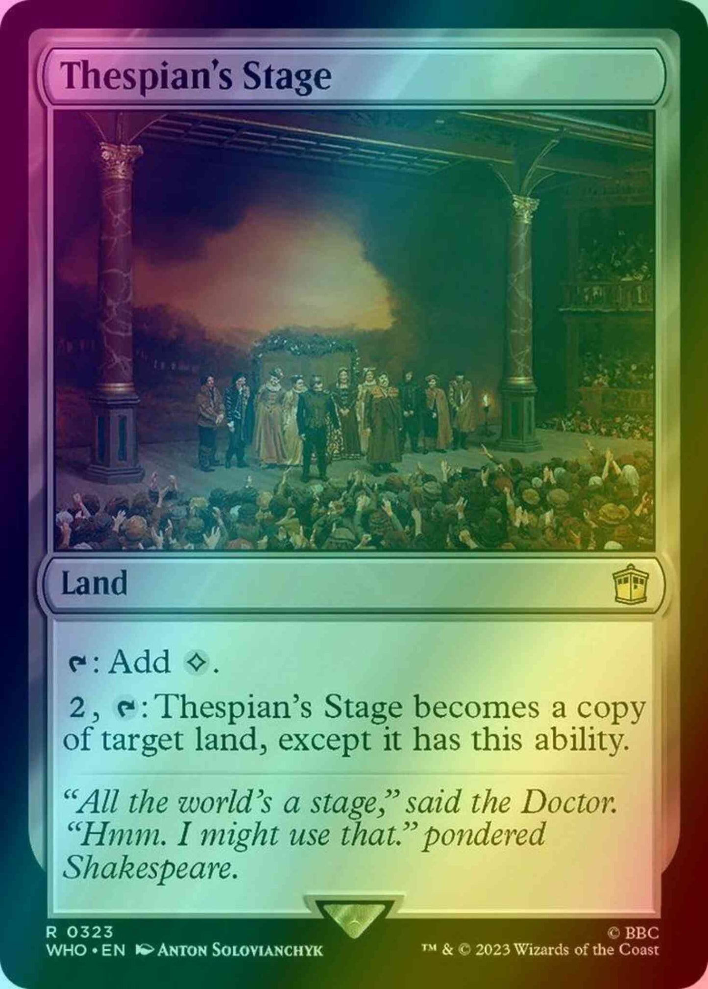 Thespian's Stage [323] [Universes Beyond: Doctor Who] [Foil]