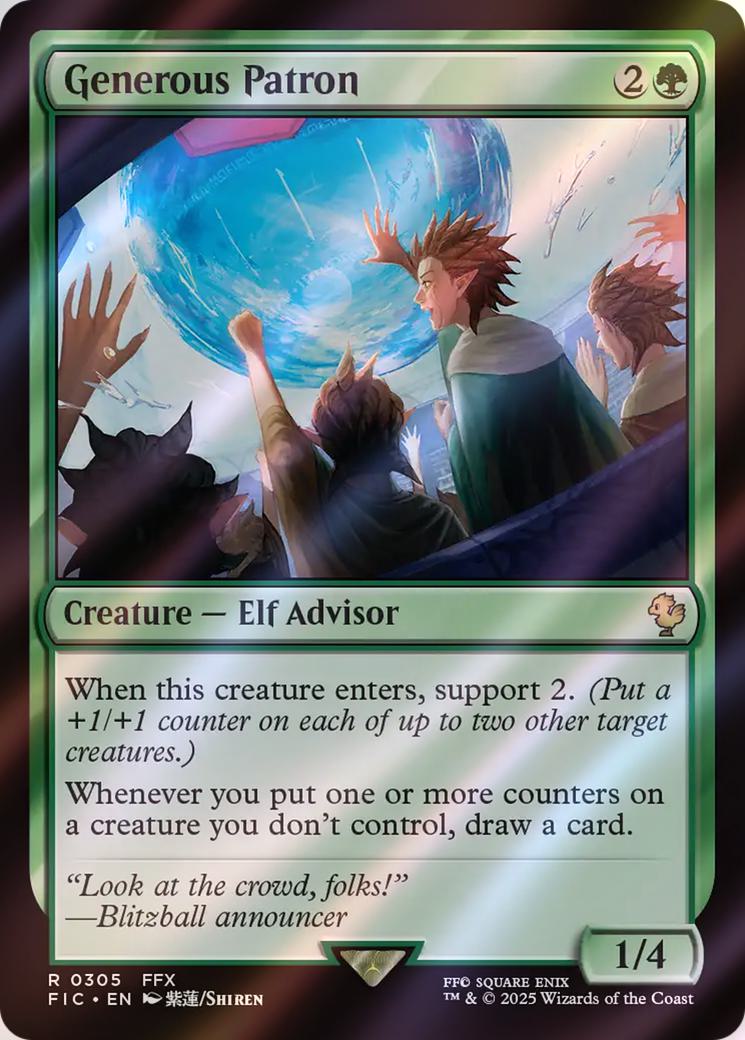 Generous Patron [305] [FINAL FANTASY: Commander] [Surge Foil]