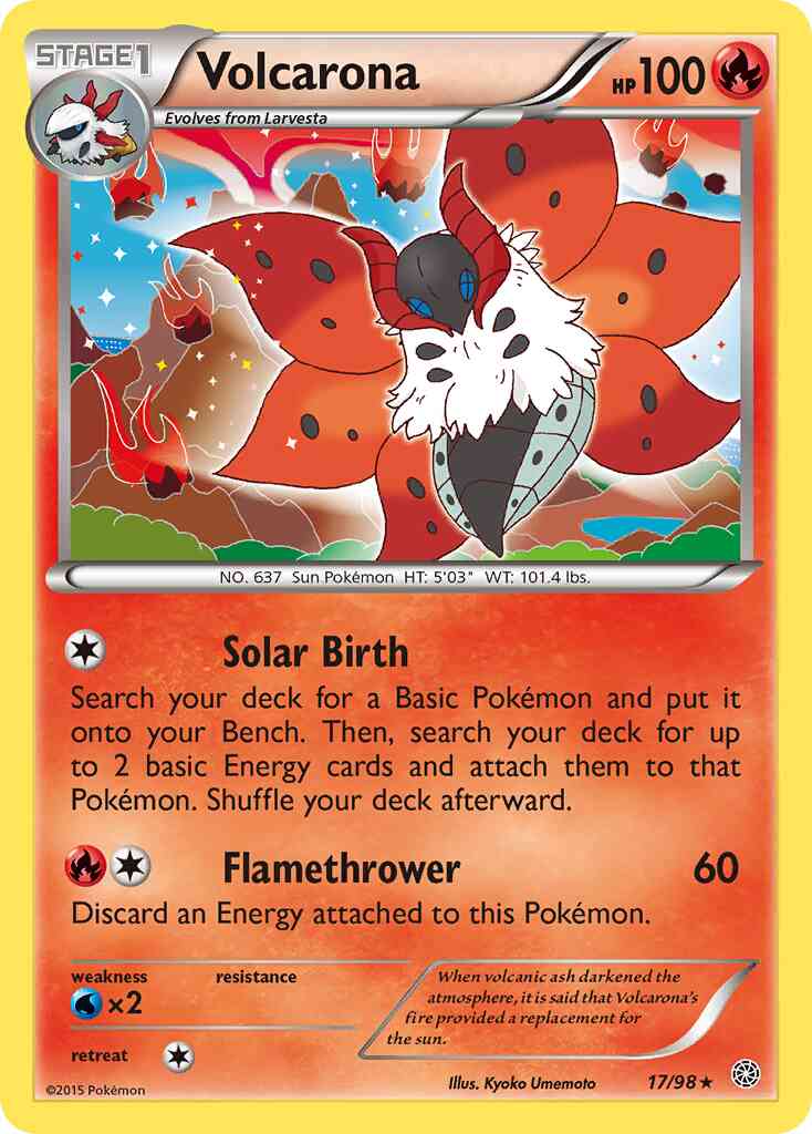 Volcarona - 17/98 - Rare Holo [xy7-17] [Holo]
