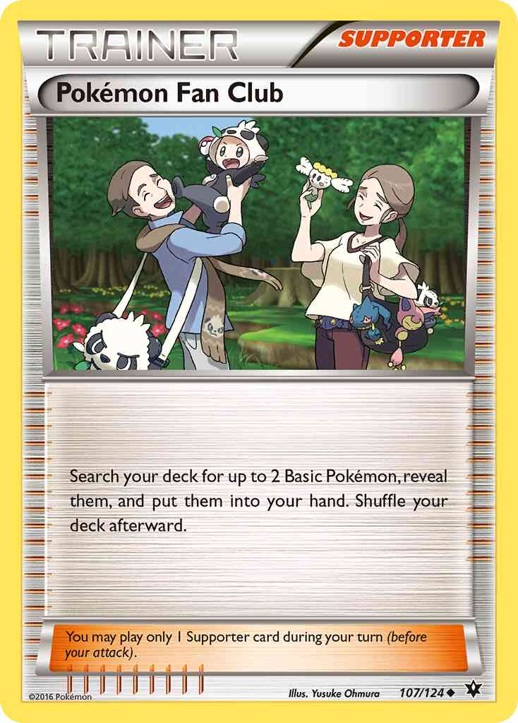 Pokémon Fan Club - 107/124 - Uncommon [xy10-107] [Reverse Holo]