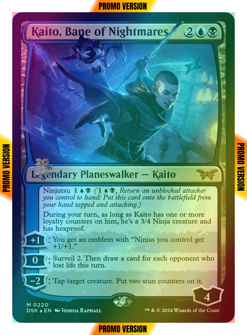 Kaito, Bane of Nightmares [220s] [Prerelease] [Duskmourn: House of Horror: Promos] [Foil]