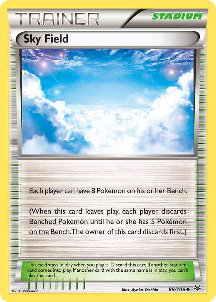 Sky Field - 89/108 - Uncommon [xy6-89] [Reverse Holo]
