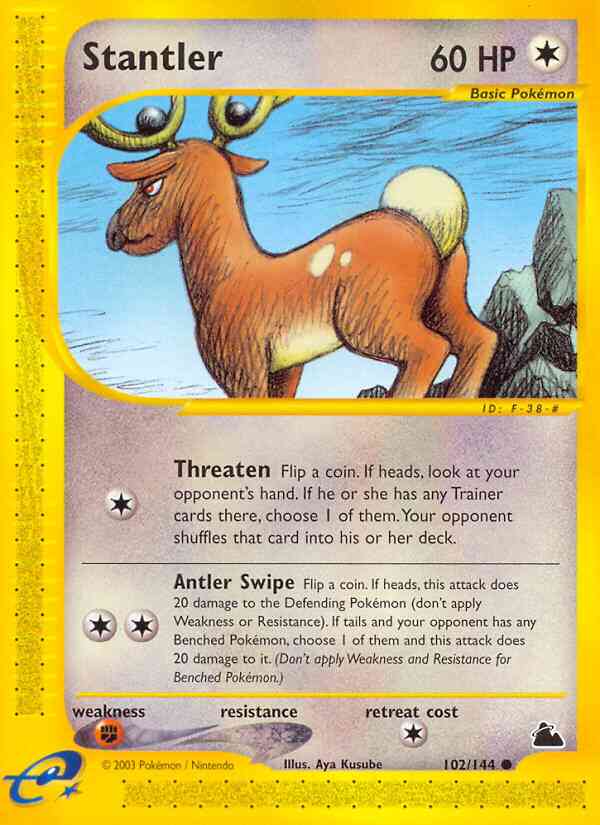 Stantler - 102/144 - Common [ecard3-102] [Non-Holo]