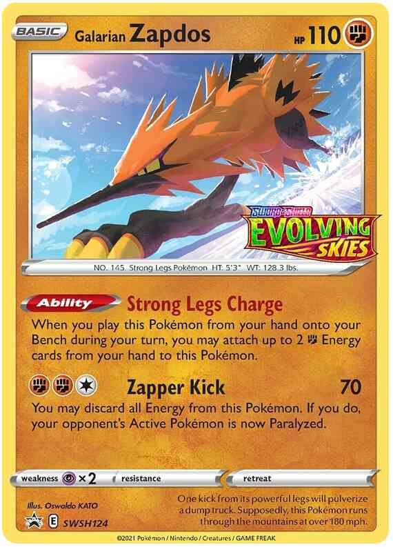 Galarian Zapdos - SWSH124 - Promo [SWSHP-SWSH124] [Holo]