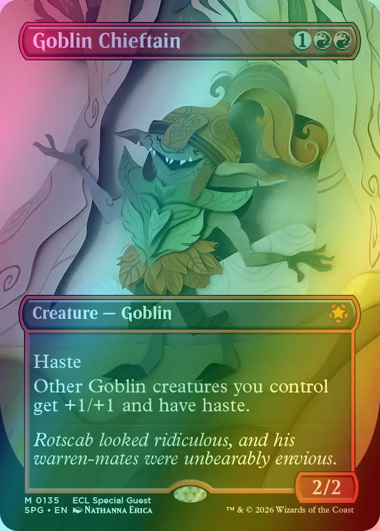 Goblin Chieftain [135] [Borderless] [Special Guests] [Foil]