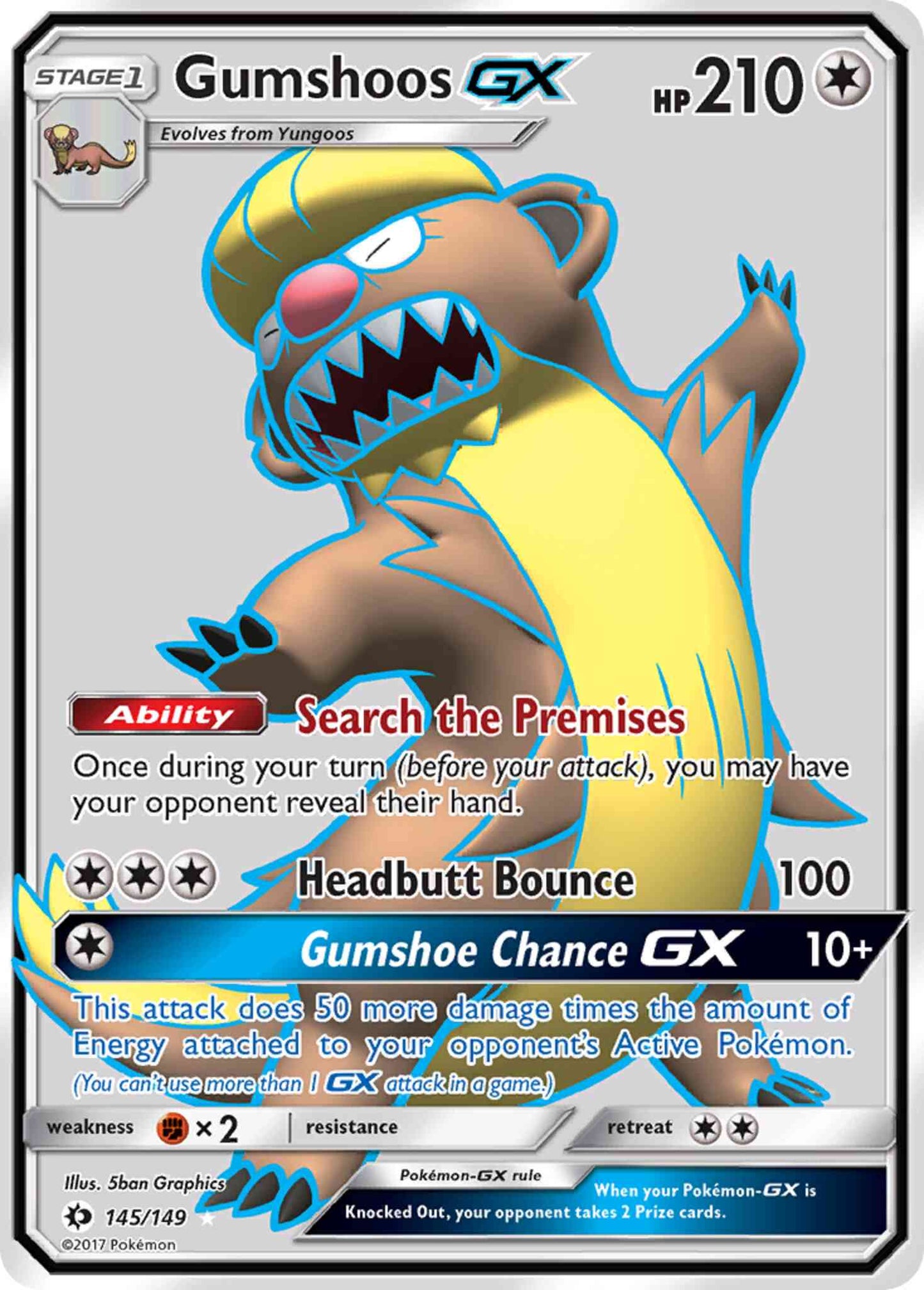 Gumshoos-GX - 145/149 - Rare Ultra [sm1-145] [Ultra]