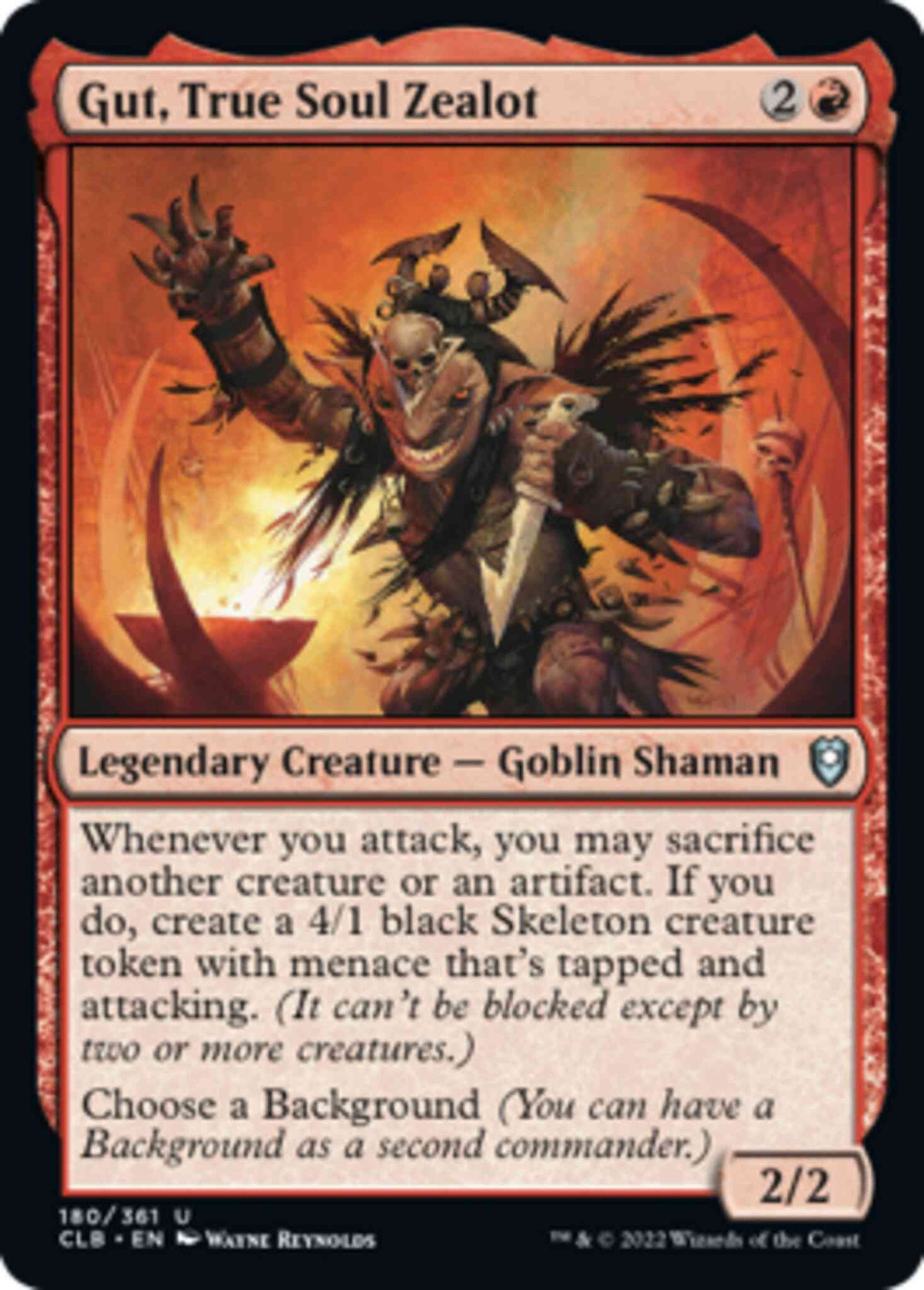 Gut, True Soul Zealot [180] [Commander Legends: Battle for Baldur's Gate] [Non-Foil]