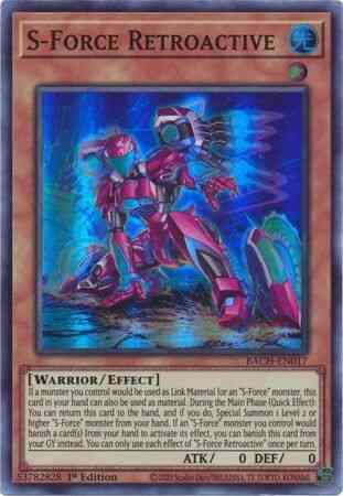 S-Force Retroactive - BACH-EN017 - Super Rare - 1st Edition